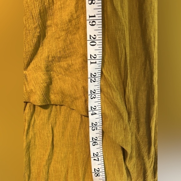 MontyQ,Lightweight Summer Maxi Tunic Asymmetrically Fitted,3/4 Sleeve in Saffron - Picture 12 of 13